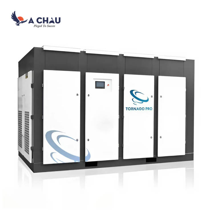 Máy nén khí trục vít có dầu 2 cấp nén Trung Quốc Tornado pro