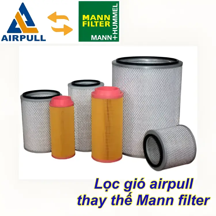 Lọc gió airpull thay thế Mann filter
