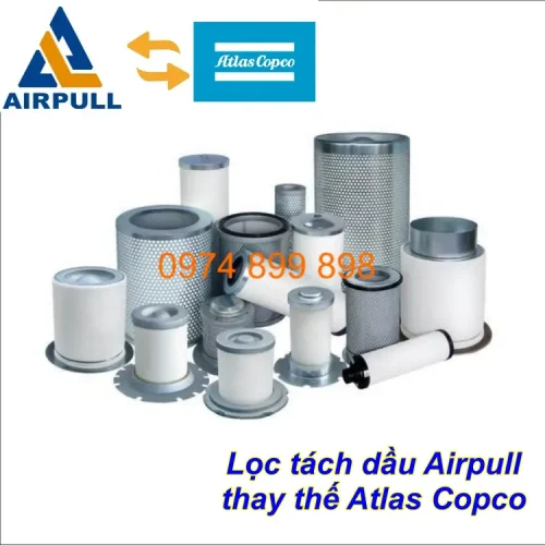 Lọc tách dầu Airpull thay thế Atlas copco