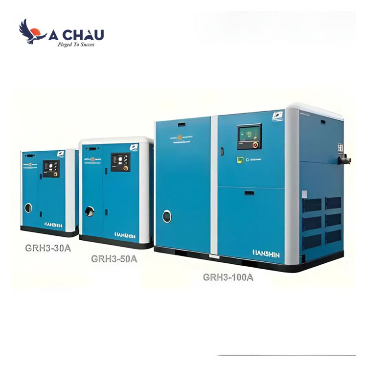 Máy nén khí trục vít có dầu Hanshin GRH3/GRH2 Hàn Quốc