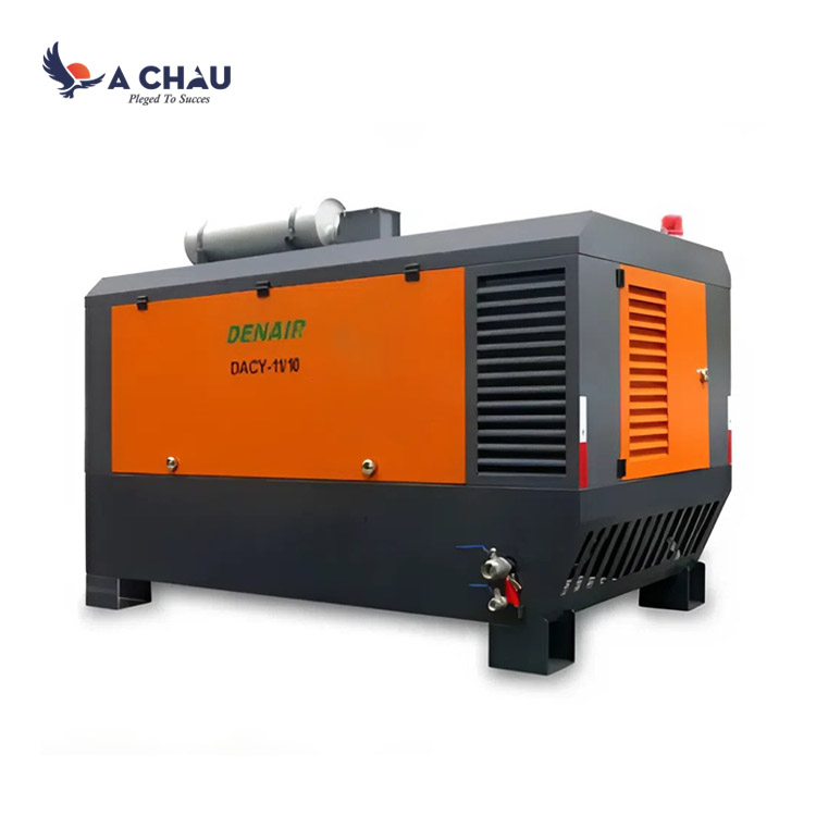 Máy nén khí trục vít diesel công trường Trung Quốc Denair