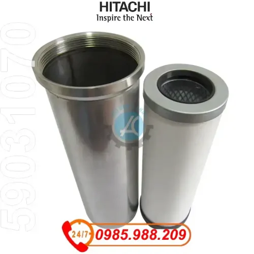Vỏ lọc tách dầu 59031070 máy nén khí Hitachi