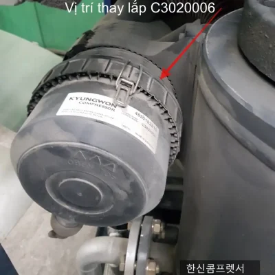 Lọc khí C3020006 máy nén khí Kyungwon