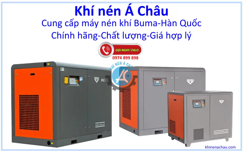 Khí nén Á Châu đơn vị phân phối máy nén khí Buma hàng đầu tại Việt Nam