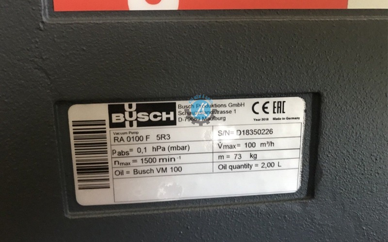 Bơm chân không vòng dầu Busch R5 RA 0100F chính hãng giá tốt