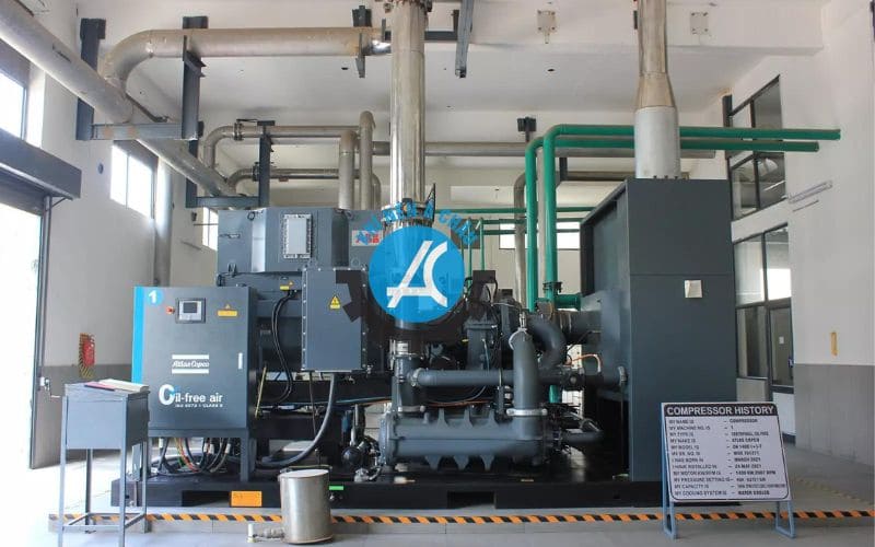 Hệ thống máy nén khí không dầu Atlas Copco