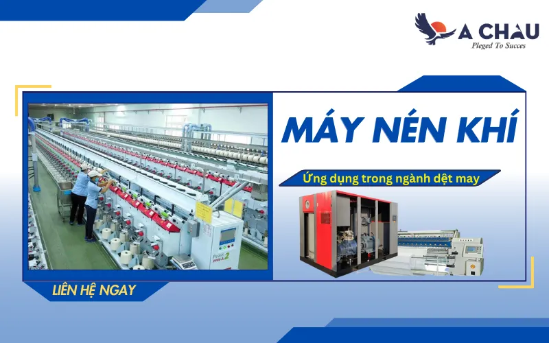 Máy nén khí dùng trong ngành dệt may