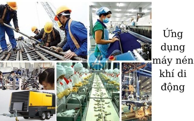 Ứng dụng của máy nén khí di động