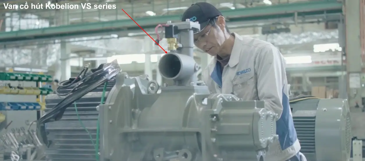Lắp ráp máy nén khsi Kobelco