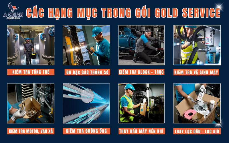Các hạng mục trong gói Gold Service