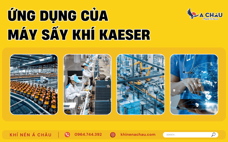 Ứng dụng của máy sấy khí Kaeser