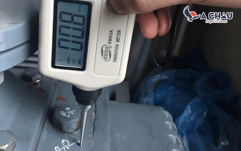 Kiểm tra độ rung của máy thổi khí
